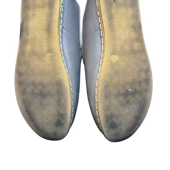 Charix Shoes Womens Size 40 Gray Leather Moroccan Babouche Slipper Loafers Flats - Picture 11 of 11